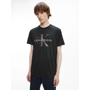 Calvin Klein pánské černé tričko Monogram - M (BEH)